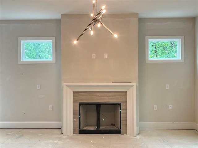 1025 Liberty Springs Dr, Woodstock, GA 30188 - detailed view of a fireplace and baseboards