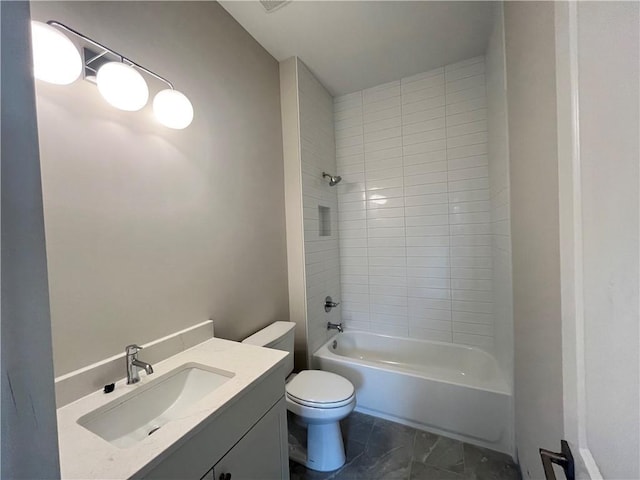 1025 Liberty Springs Dr, Woodstock, GA 30188 - bathroom featuring vanity and bathing tub / shower combination