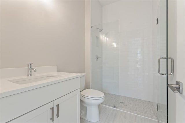 1025 Liberty Springs Dr, Woodstock, GA 30188 - bathroom featuring a stall shower and vanity