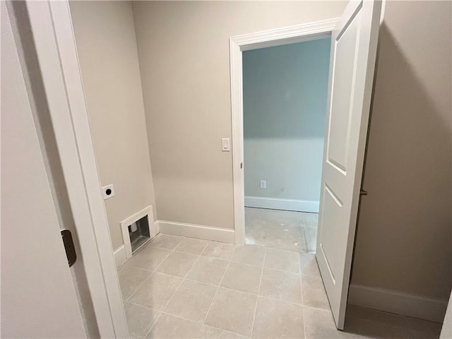 1025 Liberty Springs Dr, Woodstock, GA 30188 - laundry room with hookup for an electric dryer and light tile patterned floors