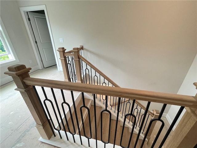 1025 Liberty Springs Dr, Woodstock, GA 30188 - staircase featuring baseboards