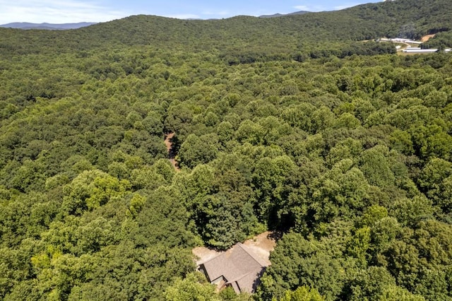 aerial view featuring a mountain view