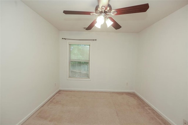 5260 Sherwood Way, Cumming, GA 30040 - unfurnished room with light carpet, baseboards, and ceiling fan