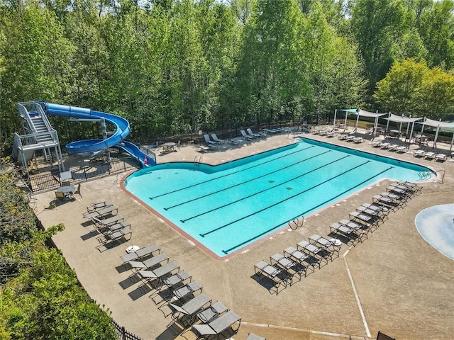 5260 Sherwood Way, Cumming, GA 30040 - community pool with a water slide