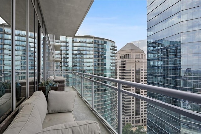 balcony with outdoor lounge area