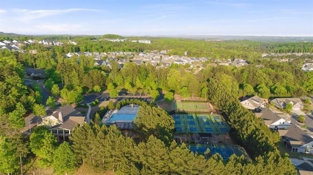 231 Laurel Vista Dr, Canton, GA 30114 - aerial view of residential area with a heavily wooded area