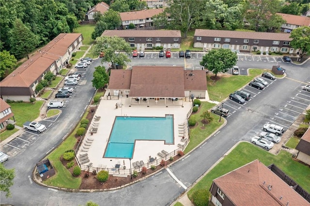 1810 Ashborough Rd SE Unit G, Marietta, GA 30067 - aerial overview of property's location with a pool area