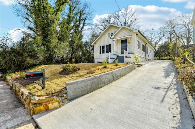 view of bungalow-style home