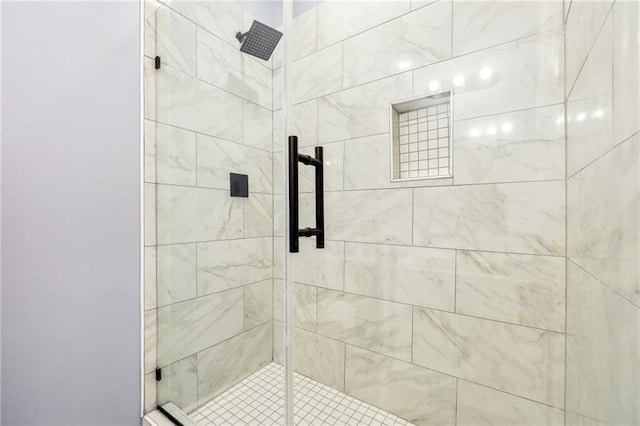 bathroom with walk in shower