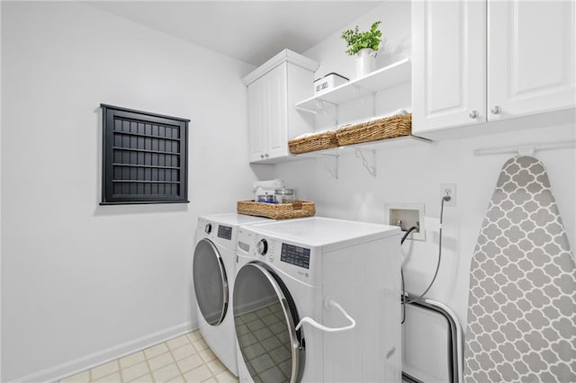 6219 Creekstone Path, Cumming, GA 30041 - laundry area with washer and clothes dryer, cabinet space, and baseboards