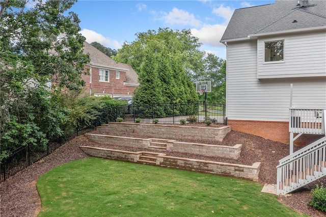 6219 Creekstone Path, Cumming, GA 30041 - view of yard with stairs