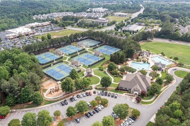 6219 Creekstone Path, Cumming, GA 30041 - aerial view of a pool