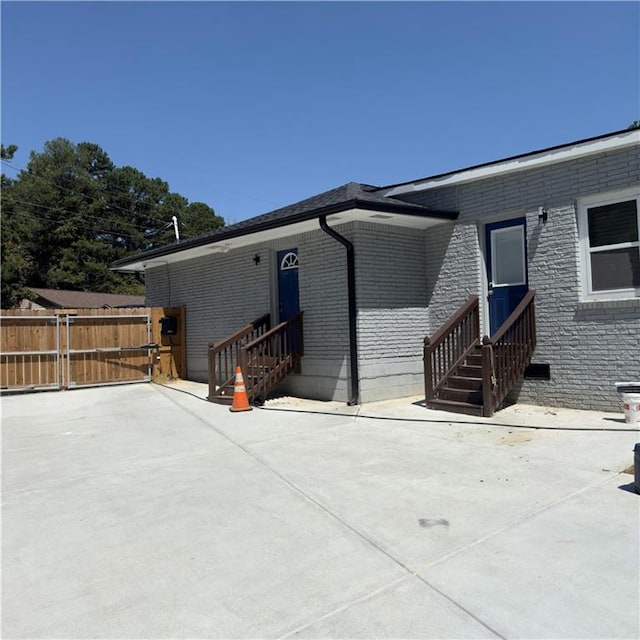 exterior space with a patio