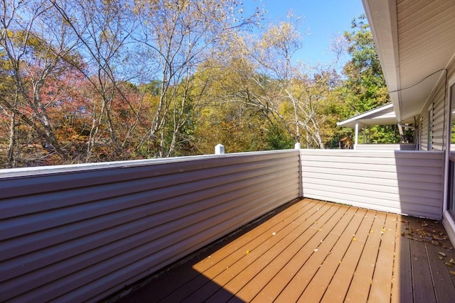 view of deck