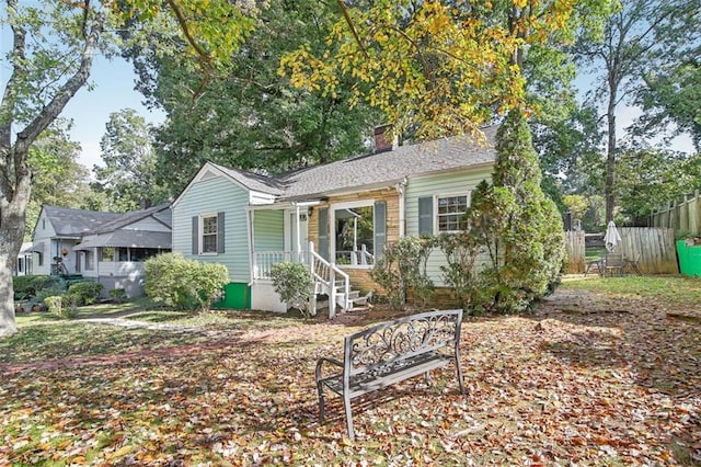 view of front of home