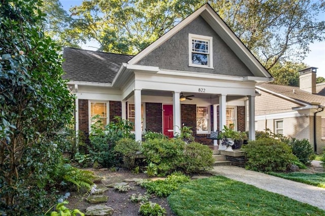 view of front of home featuring a porch