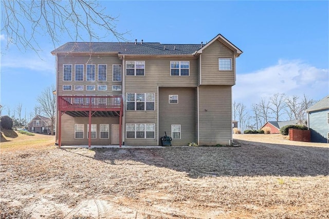 view of rear view of property