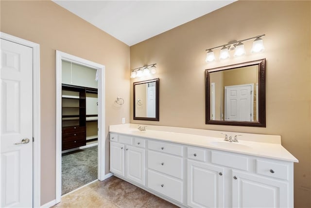 bathroom with vanity