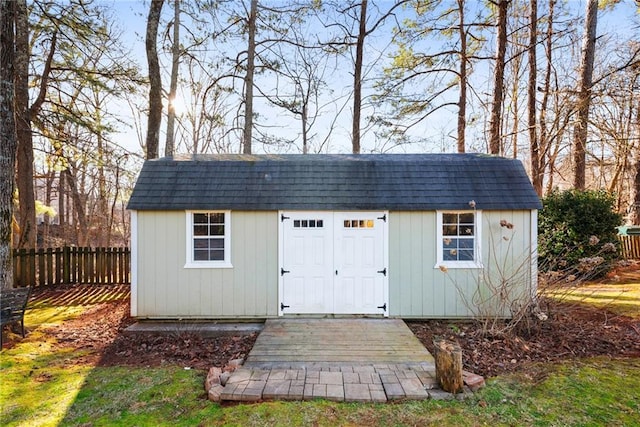 view of outbuilding