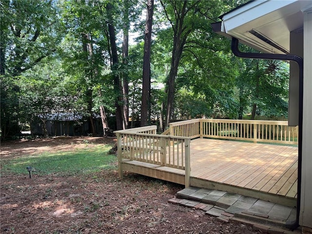 view of wooden terrace