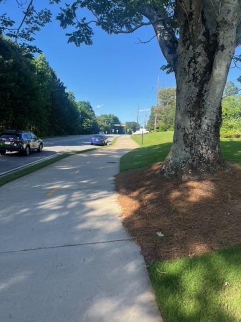 view of street featuring sidewalks