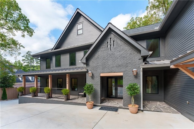 rear view of house with a patio area