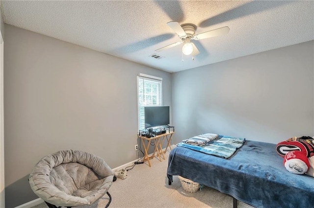2165 Shillings Chase Dr NW, Kennesaw, GA 30152 - carpeted bedroom featuring baseboards, ceiling fan, and a textured ceiling