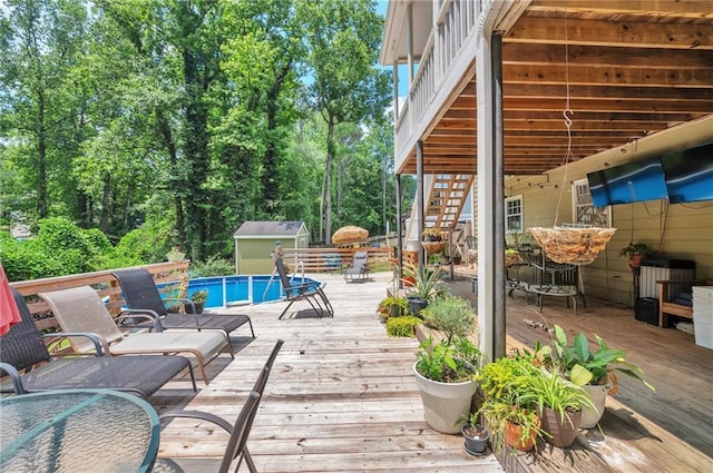 2165 Shillings Chase Dr NW, Kennesaw, GA 30152 - deck with stairway