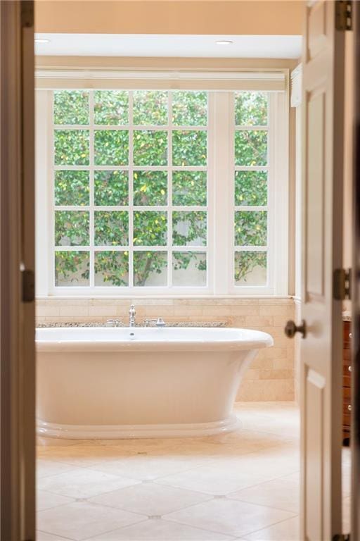 3022 Loridan Way SE, Atlanta, GA 30339 - full bathroom with a soaking tub and tile patterned flooring