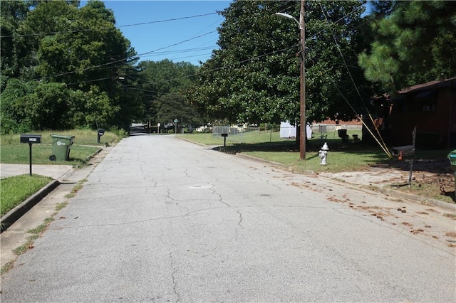 view of road