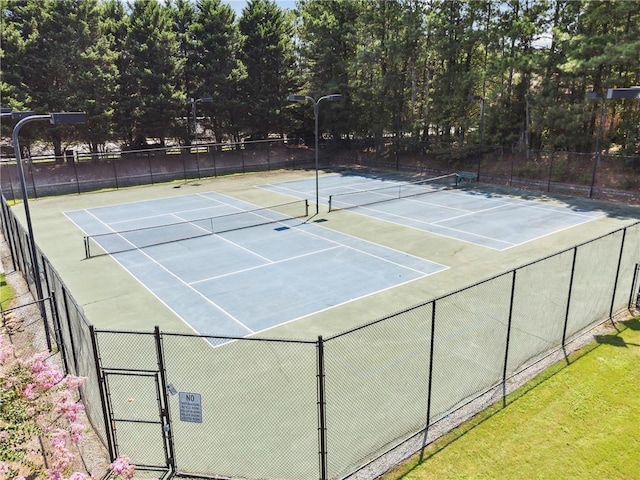 view of tennis court