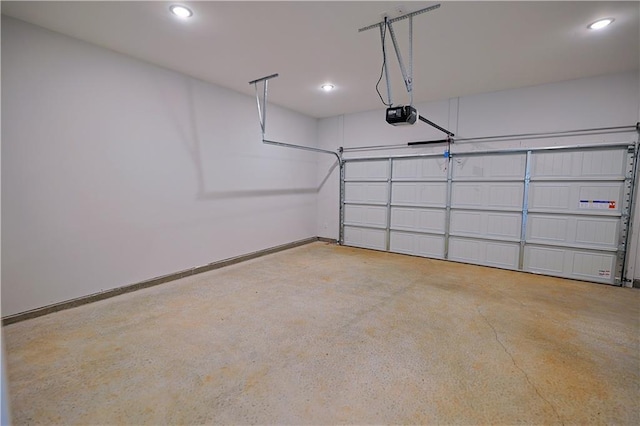 275 Green Commons Dr, Covington, GA 30016 - garage with a garage door opener, recessed lighting, and baseboards
