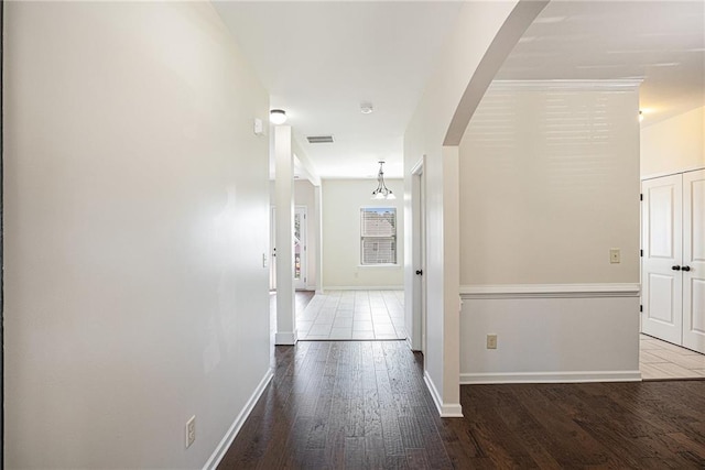 hall featuring light hardwood / wood-style flooring