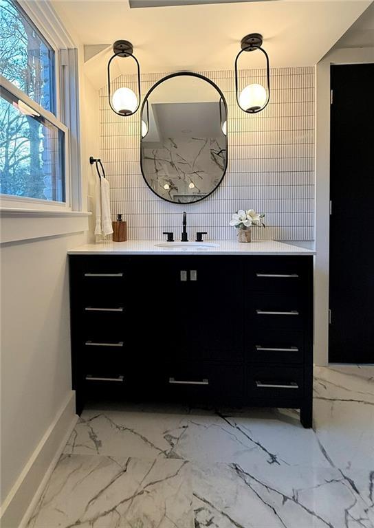 bathroom with vanity