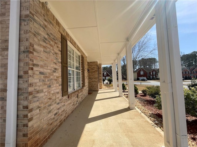 view of patio with covered porch