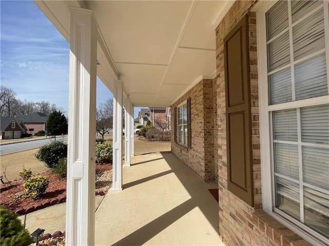 view of patio with covered porch