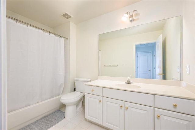205 Finsbury Park Ct, Suwanee, GA 30024 - full bathroom with vanity, shower / tub combo with curtain, and tile patterned floors