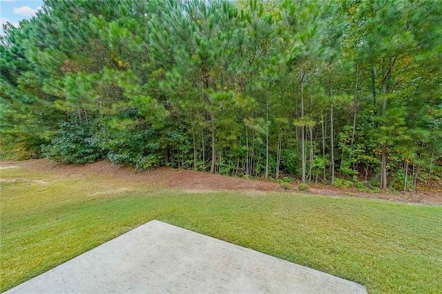 view of yard with a patio