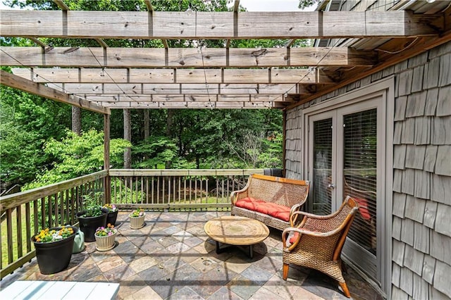 1171 Goodwin Rd NE, Atlanta, GA 30324 - view of patio featuring a pergola