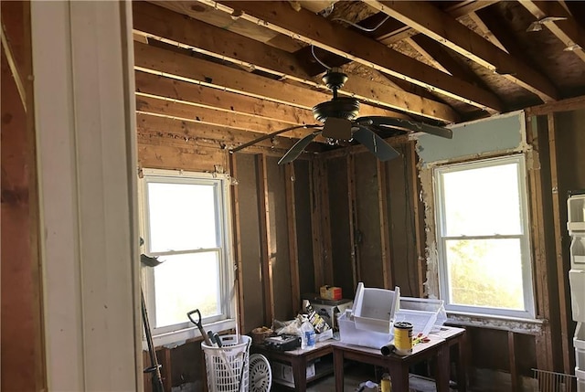 838 Old Allatoona Rd SE, Cartersville, GA 30121 - misc room featuring healthy amount of natural light and a ceiling fan