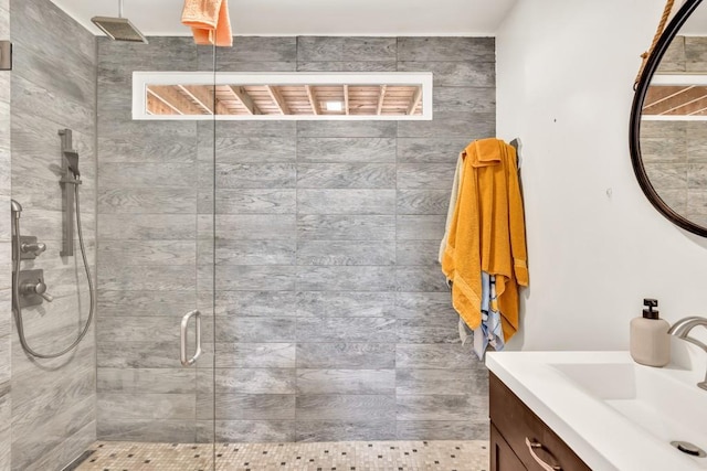1253 Rivermark Ct, Lawrenceville, GA 30043 - bathroom with a shower stall and vanity