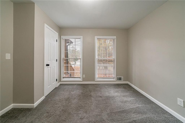 view of carpeted empty room