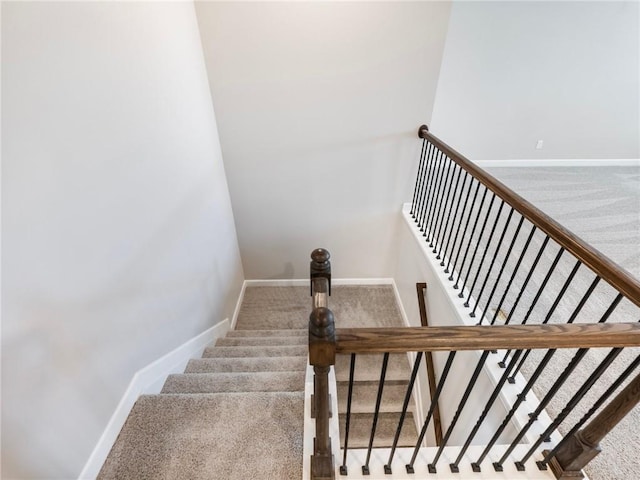 4905 Sterling Close, Buford, GA 30518 - staircase featuring carpet floors and baseboards