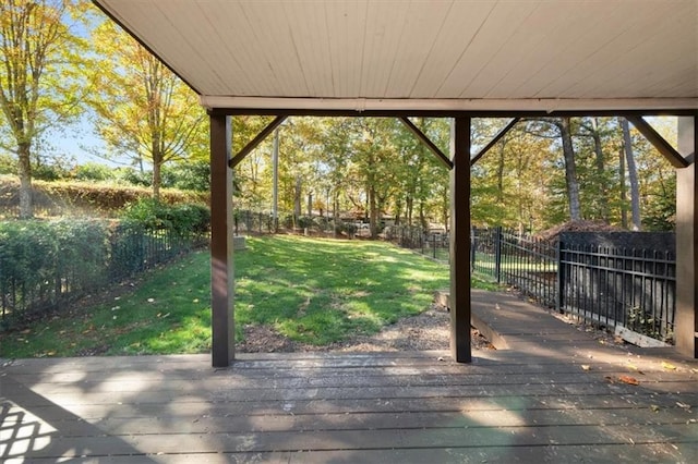 exterior space with a wooden deck