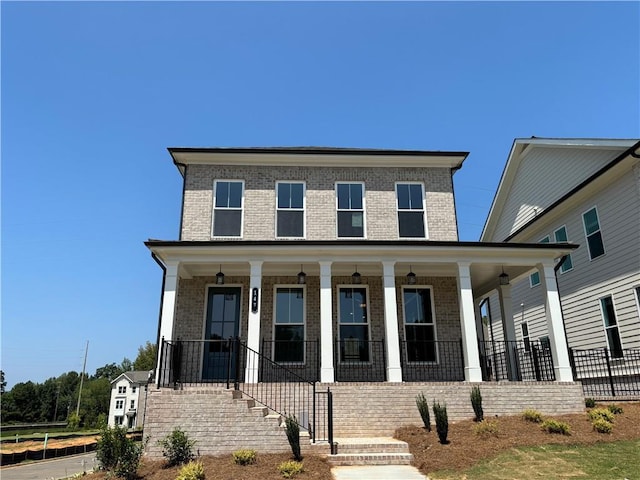 view of front facade featuring a porch