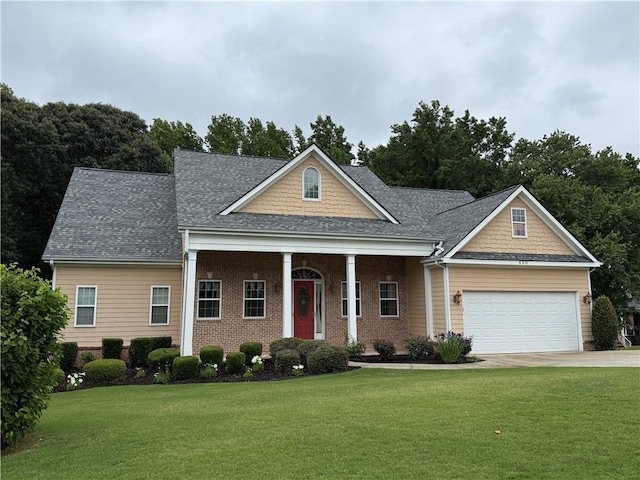430 English Ivy Way, Woodstock, GA 30188 - view of front of property with a front lawn, a garage, concrete driveway, and a shingled roof