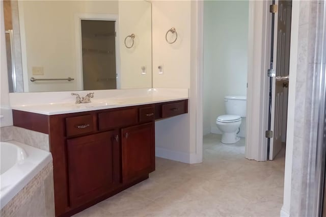 430 English Ivy Way, Woodstock, GA 30188 - full bath featuring vanity, toilet, a bath, and baseboards