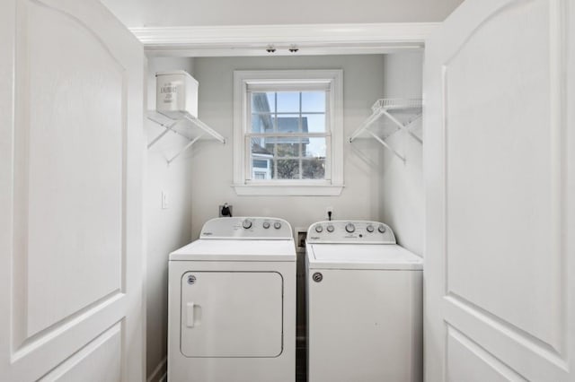 laundry area with washer and clothes dryer