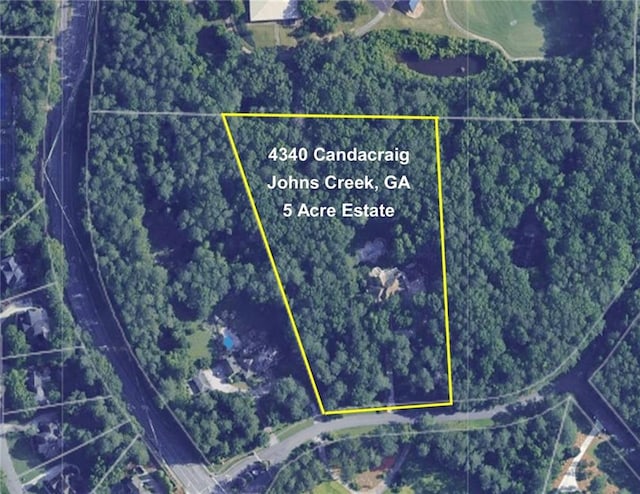 4340 Candacraig, Johns Creek, GA 30022 - map / location featuring property parcel outlined