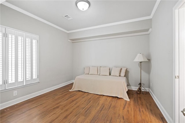 4340 Candacraig, Johns Creek, GA 30022 - bedroom featuring wood finished floors, crown molding, and baseboards